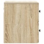 vidaXL Nástenná nočná skrinka 2 pcs Dub sonoma 34,5 x 33 x 40 cm – Obrázok 6