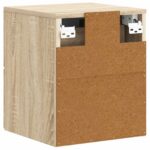 vidaXL Nástenná nočná skrinka 2 pcs Dub sonoma 34,5 x 33 x 40 cm – Obrázok 7