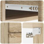 vidaXL Nástenná nočná skrinka 2 pcs Dub sonoma 34,5 x 33 x 40 cm – Obrázok 8