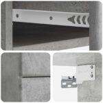 vidaXL Nástenná nočná skrinka 2 pcs Betónovo sivá 34,5 x 33 x 40 cm – Obrázok 8