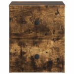 vidaXL Nástenná nočná skrinka 2 pcs Dymový dub 34,5 x 33 x 40 cm – Obrázok 5