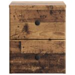 vidaXL Nástenná nočná skrinka 2 pcs Staré drevo 34,5 x 33 x 40 cm – Obrázok 5