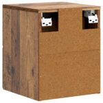 vidaXL Nástenná nočná skrinka 2 pcs Staré drevo 34,5 x 33 x 40 cm – Obrázok 7