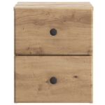 vidaXL Nástenná nočná skrinka 2 pcs Dub artisan 34,5 x 33 x 40 cm – Obrázok 5