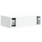 vidaXL Nástenný bočný stôl Biela 59 x 34,5 x 17 cm Kompozitné drevo – Obrázok 6
