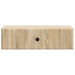 vidaXL Nástenný bočný stôl Dub sonoma 59 x 34,5 x 17 cm – Obrázok 4