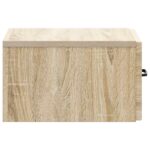 vidaXL Nástenný bočný stôl Dub sonoma 59 x 34,5 x 17 cm – Obrázok 5