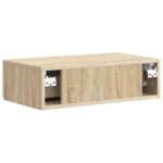 vidaXL Nástenný bočný stôl Dub sonoma 59 x 34,5 x 17 cm – Obrázok 6