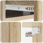 vidaXL Nástenný bočný stôl Dub sonoma 59 x 34,5 x 17 cm – Obrázok 7