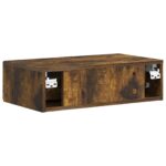 vidaXL Nástenný bočný stôl Dymový dub 59 x 34,5 x 17 cm – Obrázok 6
