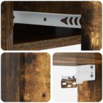 vidaXL Nástenný bočný stôl Dymový dub 59 x 34,5 x 17 cm – Obrázok 7