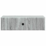 vidaXL Nástenný bočný stôl Sivá sonoma 59 x 34,5 x 17 cm – Obrázok 4