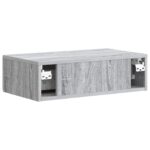 vidaXL Nástenný bočný stôl Sivá sonoma 59 x 34,5 x 17 cm – Obrázok 6