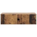 vidaXL Nástenný bočný stôl Staré drevo 59 x 34,5 x 17 cm – Obrázok 4
