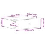 vidaXL Nástenný bočný stôl Staré drevo 59 x 34,5 x 17 cm – Obrázok 8