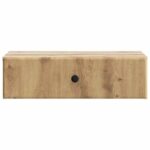 vidaXL Nástenný bočný stôl Dub artisan 59 x 34,5 x 17 cm – Obrázok 4