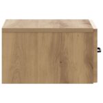 vidaXL Nástenný bočný stôl Dub artisan 59 x 34,5 x 17 cm – Obrázok 5