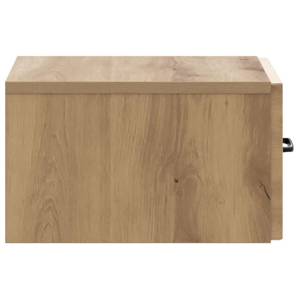 vidaXL Nástenný bočný stôl Dub artisan 59 x 34,5 x 17 cm – Obrázok 5