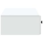 vidaXL Nástenný bočný stôl Biela 87,5 x 34,5 x 17 cm Kompozitné drevo – Obrázok 5