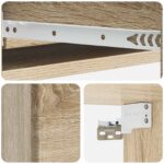 vidaXL Nástenný bočný stôl Dub sonoma 87,5 x 34,5 x 17 cm – Obrázok 7