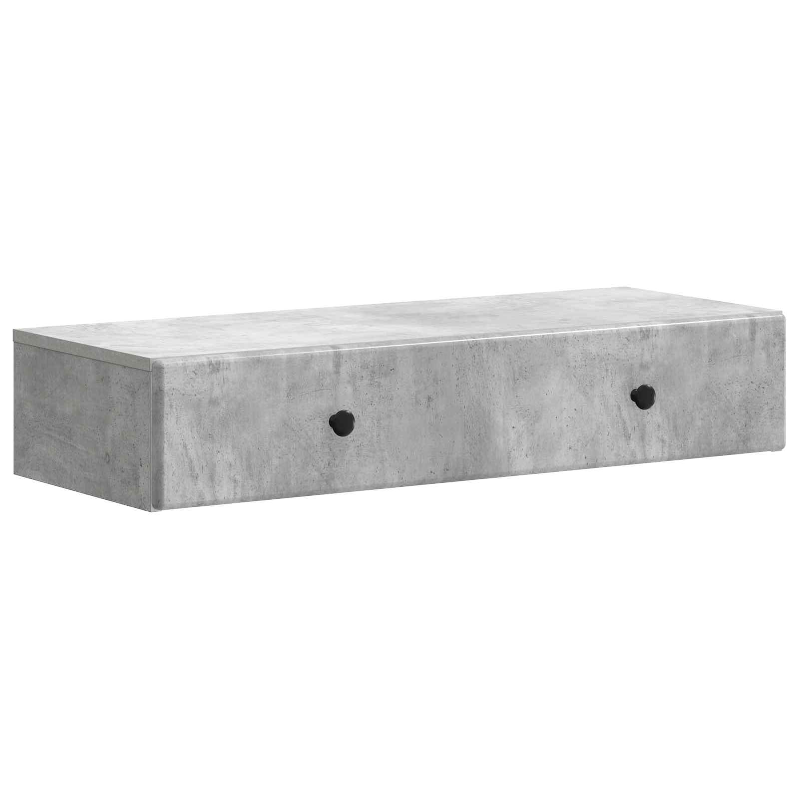 899178_1.jpg vidaXL Nástenný bočný stôl Betónovo sivá 87,5 x 34,5 x 17 cm – Obrázok 1