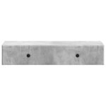 vidaXL Nástenný bočný stôl Betónovo sivá 87,5 x 34,5 x 17 cm – Obrázok 4