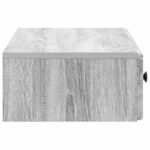 vidaXL Nástenný bočný stôl Sivá sonoma 87,5 x 34,5 x 17 cm – Obrázok 5