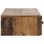 vidaXL Nástenný bočný stôl Staré drevo 87,5 x 34,5 x 17 cm – Obrázok 5