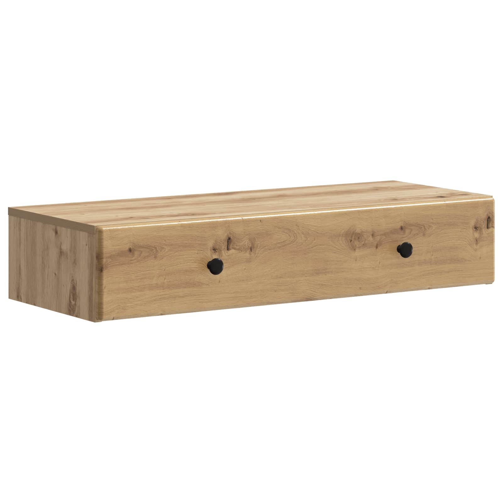 899184_1.jpg vidaXL Nástenný bočný stôl Dub artisan 87,5 x 34,5 x 17 cm – Obrázok 1