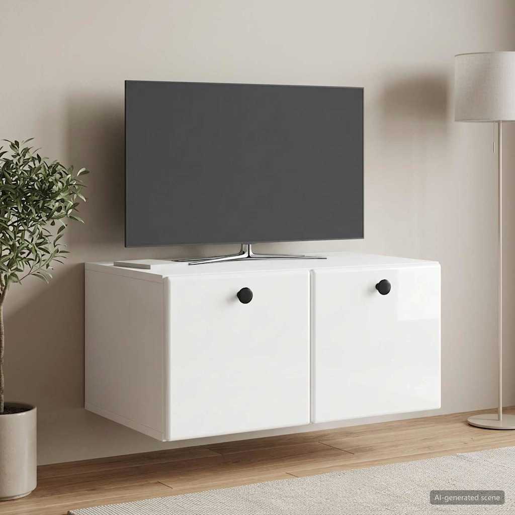 899189_1.jpg vidaXL Nástenná TV skrinka 59,5 x 41 x 30 cm Biela s vysokým leskom – Obrázok 1