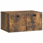 vidaXL Nástenná TV skrinka 59,5 x 41 x 30 cm Dymový dub – Obrázok 2