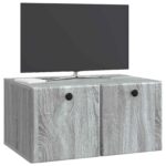 vidaXL Nástenná TV skrinka 59,5 x 41 x 30 cm Sivý Sonoma – Obrázok 3