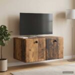 vidaXL Nástenná TV skrinka 59,5 x 41 x 30 cm Staré drevo – Obrázok 4