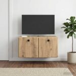 vidaXL Nástenná TV skrinka 59,5 x 41 x 30 cm Dub artisan