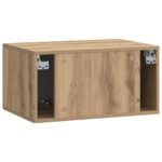 vidaXL Nástenná TV skrinka 59,5 x 41 x 30 cm Dub artisan – Obrázok 8
