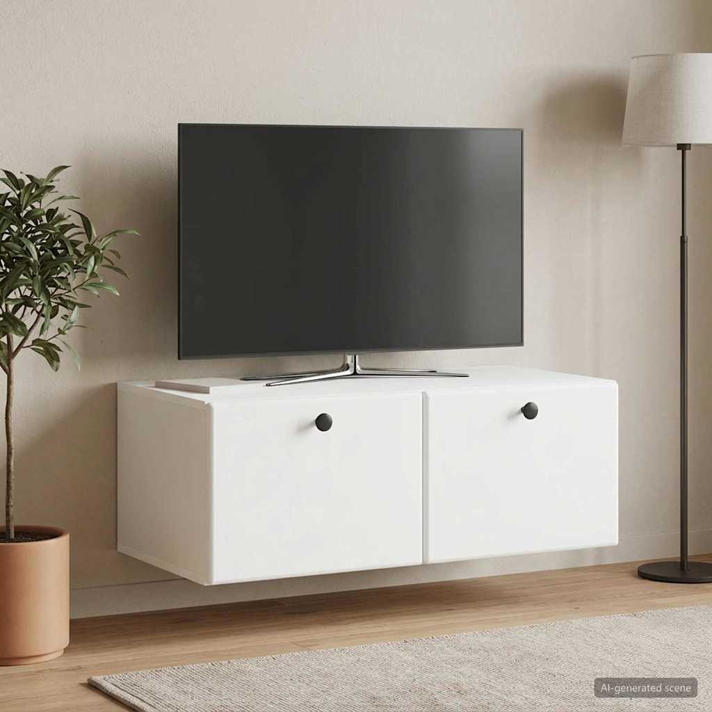 899195_1.jpg vidaXL Nástenná TV skrinka 78,5 x 41 x 30 cm Biela Kompozitné drevo – Obrázok 1