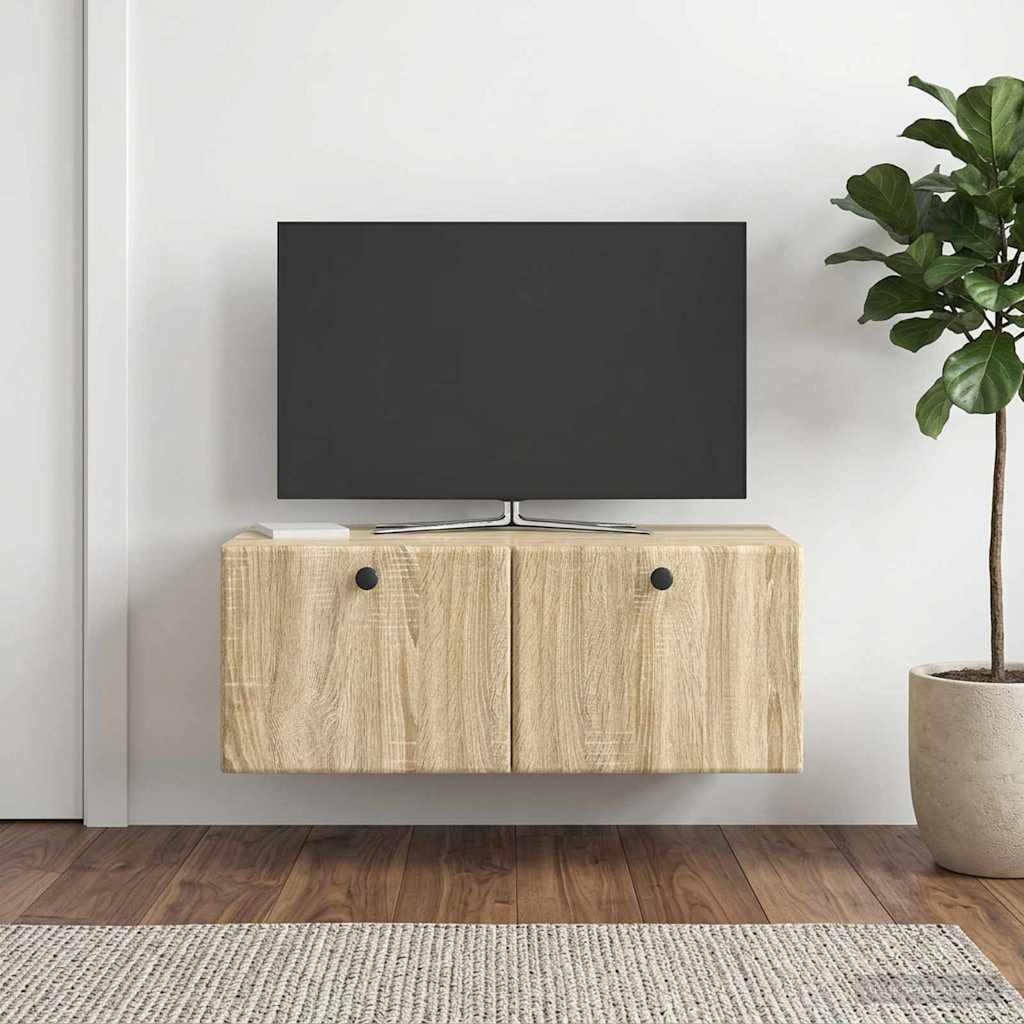 899197_1.jpg vidaXL Nástenná TV skrinka 78,5 x 41 x 30 cm Dub sonoma – Obrázok 1