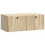 vidaXL Nástenná TV skrinka 78,5 x 41 x 30 cm Dub sonoma – Obrázok 2