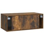 vidaXL Nástenná TV skrinka 78,5 x 41 x 30 cm Dymový dub – Obrázok 8
