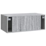vidaXL Nástenná TV skrinka 78,5 x 41 x 30 cm Sivý Sonoma – Obrázok 8