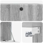 vidaXL Nástenná TV skrinka 78,5 x 41 x 30 cm Sivý Sonoma – Obrázok 9