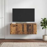 vidaXL Nástenná TV skrinka 78,5 x 41 x 30 cm Staré drevo – Obrázok 4