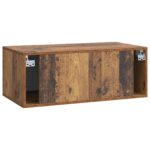 vidaXL Nástenná TV skrinka 78,5 x 41 x 30 cm Staré drevo – Obrázok 8