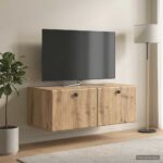 vidaXL Nástenná TV skrinka 78,5 x 41 x 30 cm Dub artisan