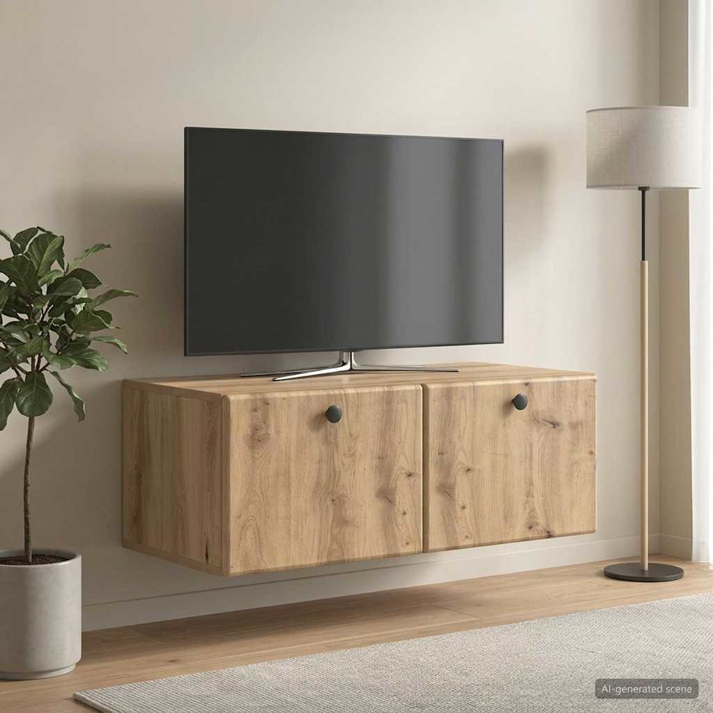 899204_1.jpg vidaXL Nástenná TV skrinka 78,5 x 41 x 30 cm Dub artisan – Obrázok 1