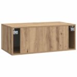 vidaXL Nástenná TV skrinka 78,5 x 41 x 30 cm Dub artisan – Obrázok 8