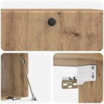vidaXL Nástenná TV skrinka 78,5 x 41 x 30 cm Dub artisan – Obrázok 9