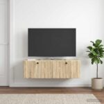 vidaXL Nástenná TV skrinka 98 x 41 x 30 cm Dub sonoma Kompozitné drevo – Obrázok 4