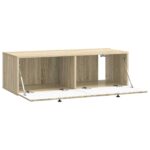 vidaXL Nástenná TV skrinka 98 x 41 x 30 cm Dub sonoma Kompozitné drevo – Obrázok 5
