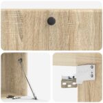vidaXL Nástenná TV skrinka 98 x 41 x 30 cm Dub sonoma Kompozitné drevo – Obrázok 9